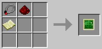 Crafting table recipe for the Radar