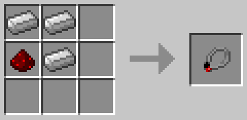 Crafting table recipe for the Radio Collar