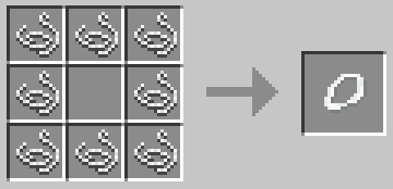 Crafting table recipe for the Wool Collar