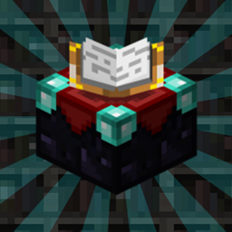 Enchanting table with open book and glowing runes