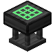 A crafting table with a green grid.