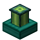 A green and black End Portal Frame.