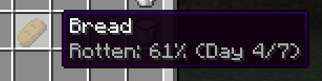 Bread item with 61% rotten status