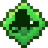 Green gem with dark center