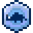 Blue icon with dark dinosaur silhouette
