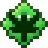 A glowing green leaf-shaped item icon.