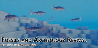 Prehistoric fish swimming in underwater biome