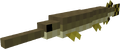 A pixelated brown and yellow creature.