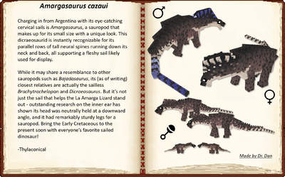Amargasaurus cazaui information and life stages