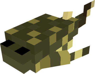 Minecraft blocky crocodile-like mob head