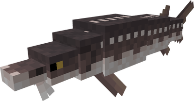Minecraft mod's dark-colored aquatic mob