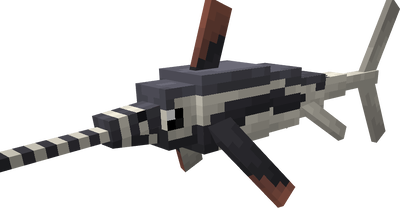 Minecraft mod mob, a striped fish
