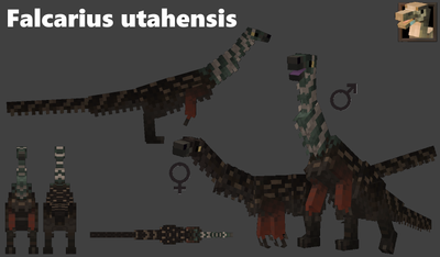 Falcaris utahensis male and female models