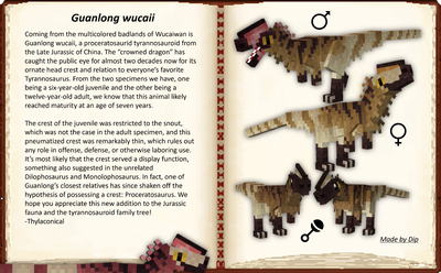 Guanlong wucaii mob entry with variants