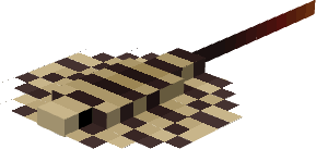 Minecraft pixel art of a stingray