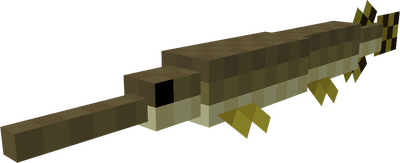 Minecraft pixel art of a long-nosed creature