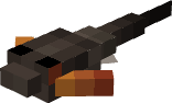 Minecraft pixel art of a dark fish