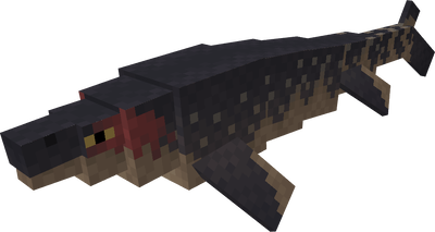 Minecraft mod creature, dark and scaly