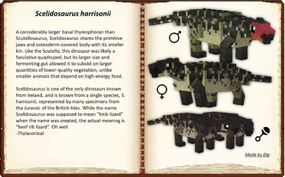 Scelidosaurus harrisonii male, female, and baby