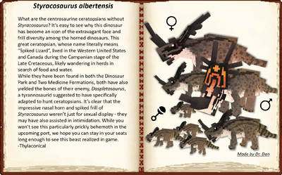 Styracosaurus albertensis mod wiki entry