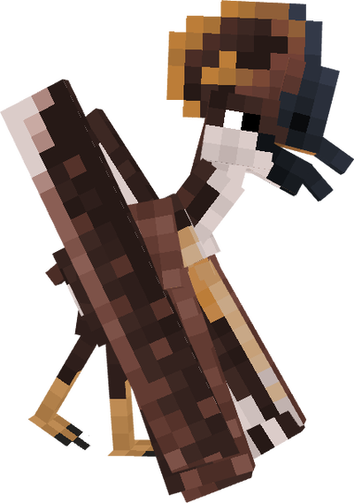 Minecraft player character with brown hair