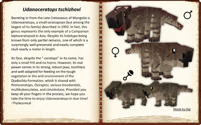 Udanoceratops tschizhovi mob wiki entry