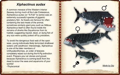 Xiphactinus audax mob wiki entry