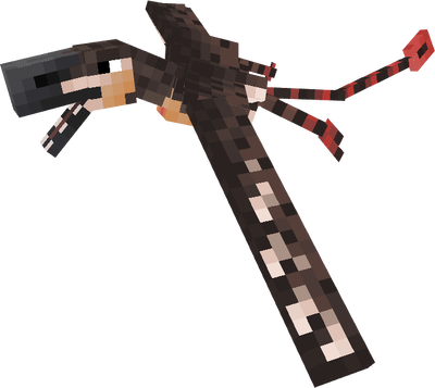 Minecraft player character with pickaxe