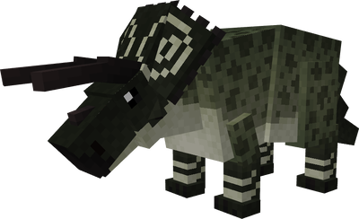 Minecraft mod dinosaur, dark green skin