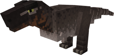 Minecraft mod dinosaur with dark scales