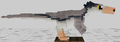 Minecraft pixel art of a bird