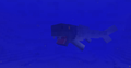 A large, dark fish-like mob underwater.