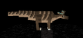 Minecraft mod dinosaur with striped pattern