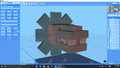 3D model of a monster head