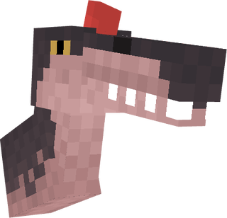 Close-up of a large dinosaur's head