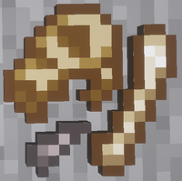 Minecraft mod item: brown bone and key