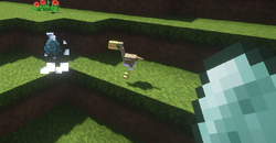 Baby ostrich and egg in field