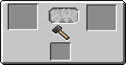 Crafting recipe for a stone block