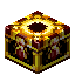 A glowing, ornate block with a dark center.