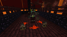 Wither boss fight in a custom arena