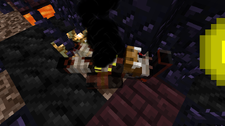 A dead fox in a dark cave