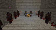 A room with multiple demon-like mobs.