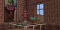 Player character in a wooden room