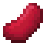 A pixelated red kidney bean item.