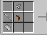 Crafting recipe for a Minecraft mod item
