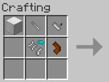 Crafting recipe for a brown leather item