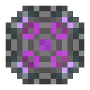 A pixelated purple and gray item.