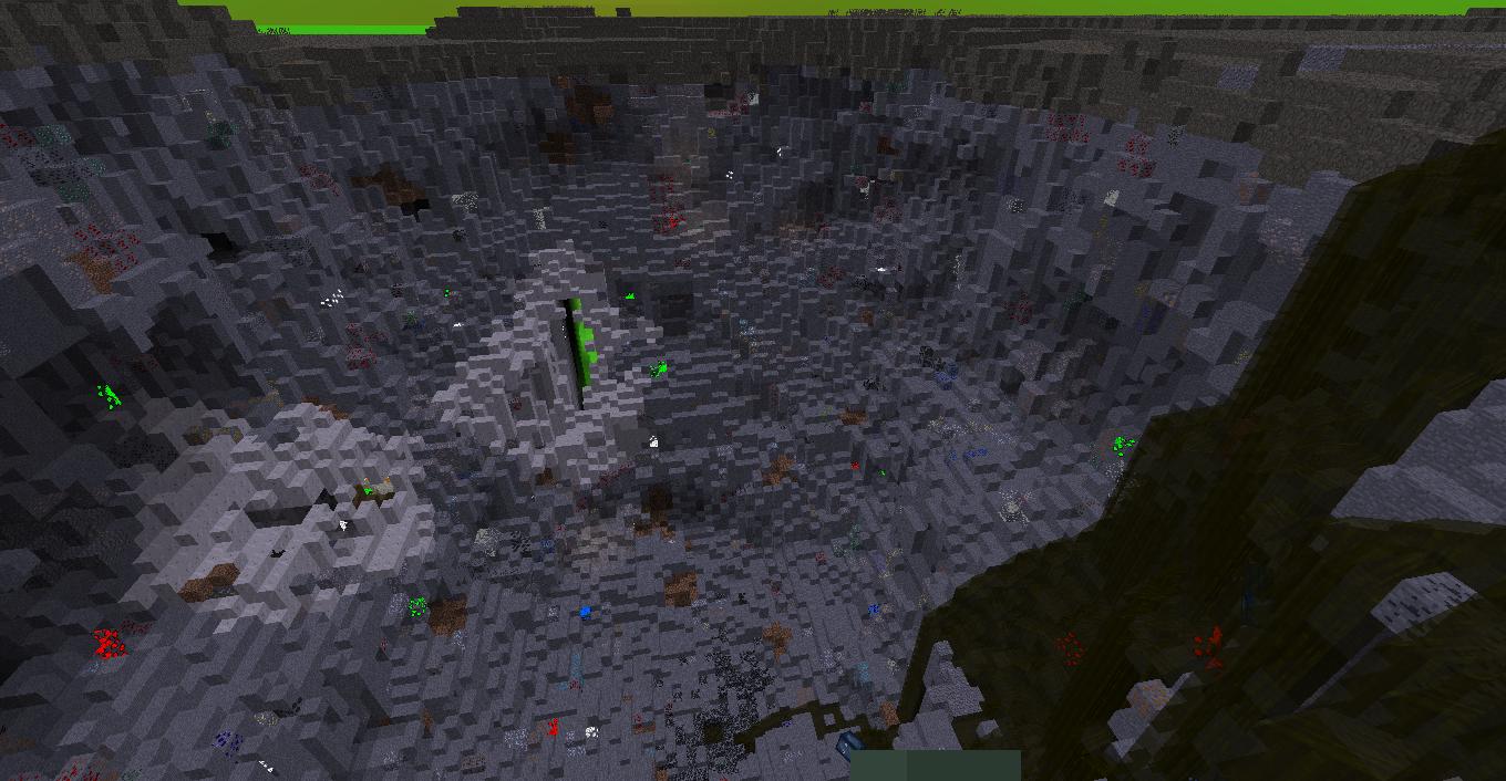 Craters left in the landscape by falling meteors in an unstable Age