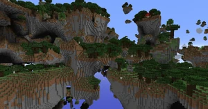 Floating islands and deep valleys
