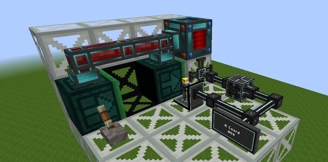 Complex machinery setup with pipes and displays